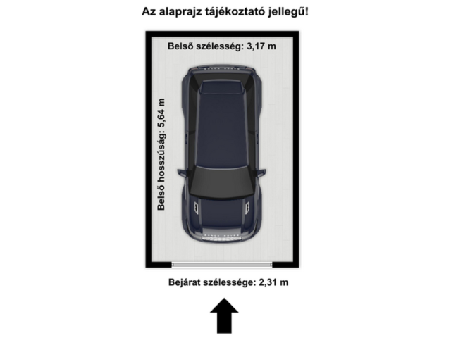 Rókusi galériázható belső udvari önálló garázs eladó!