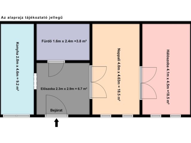 2 szobás (58 m²) költözhető állapotú lakás a Palotanegyedben