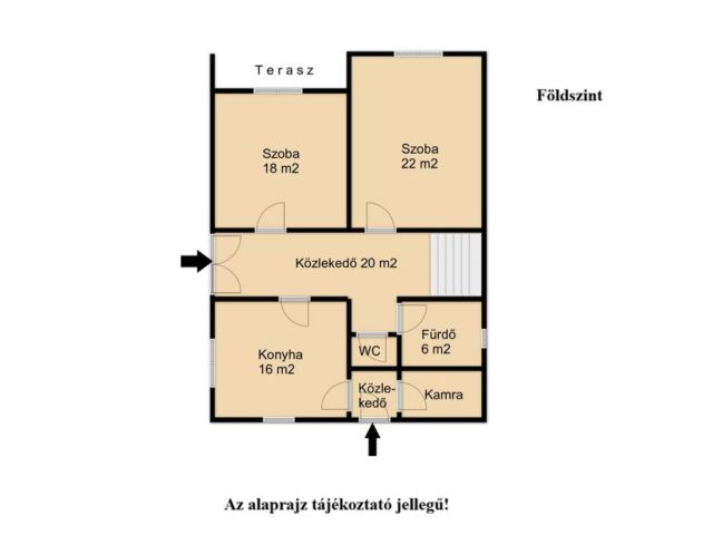 Családi ház nagy telekkel.