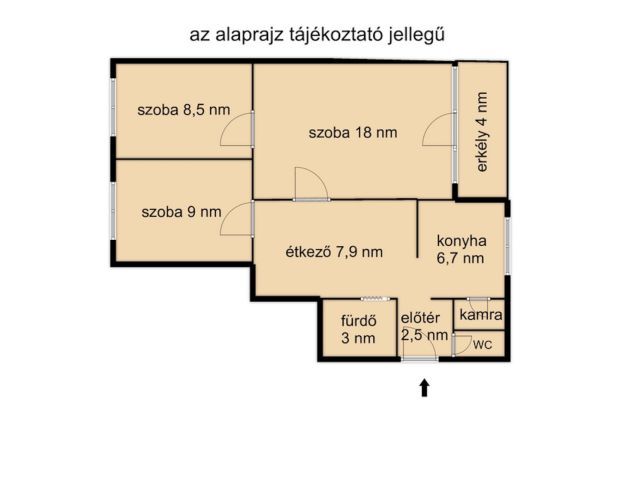 Teljesen felújított 1+2 félszobás lakás a Paradicsomban